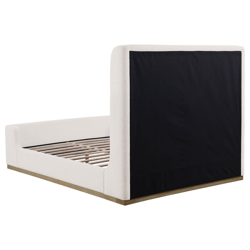 Vindra - Queen Sleigh Bed - Cream by HouseOfZazla