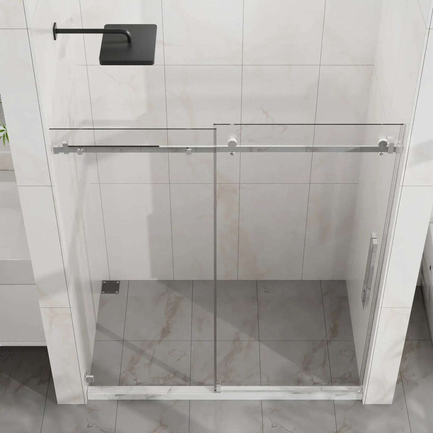 Frameless Tub Sliding Shower Door With Easy Clean Coating by HouseOfZazla