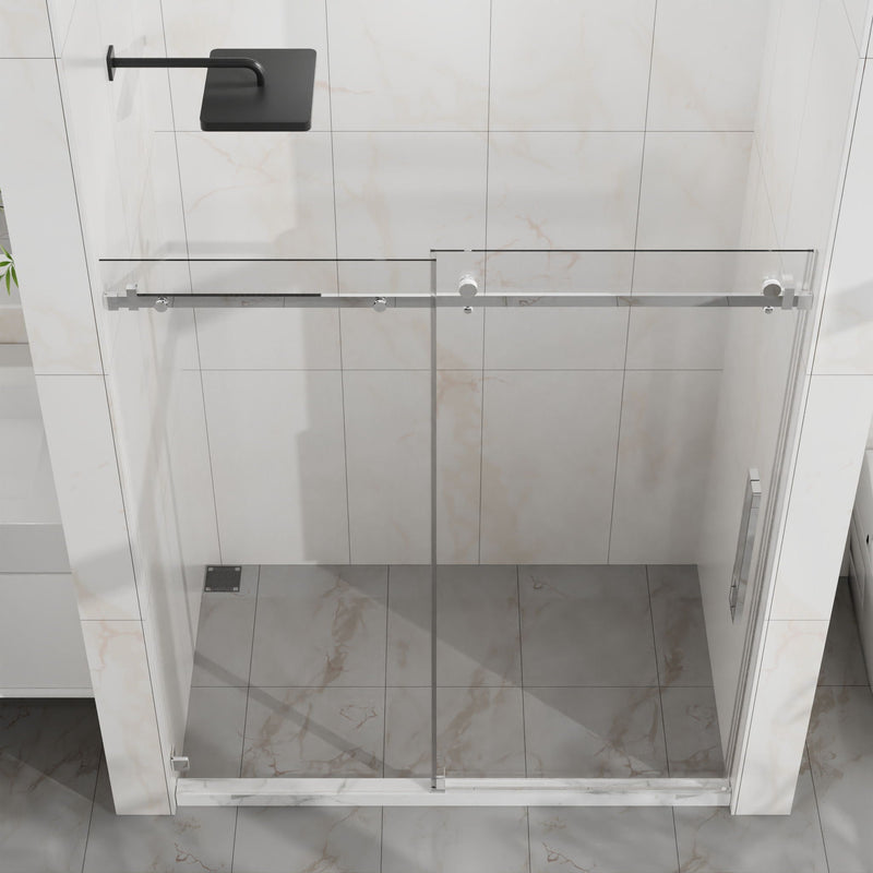 Frameless Tub Sliding Shower Door With Easy Clean Coating by HouseOfZazla