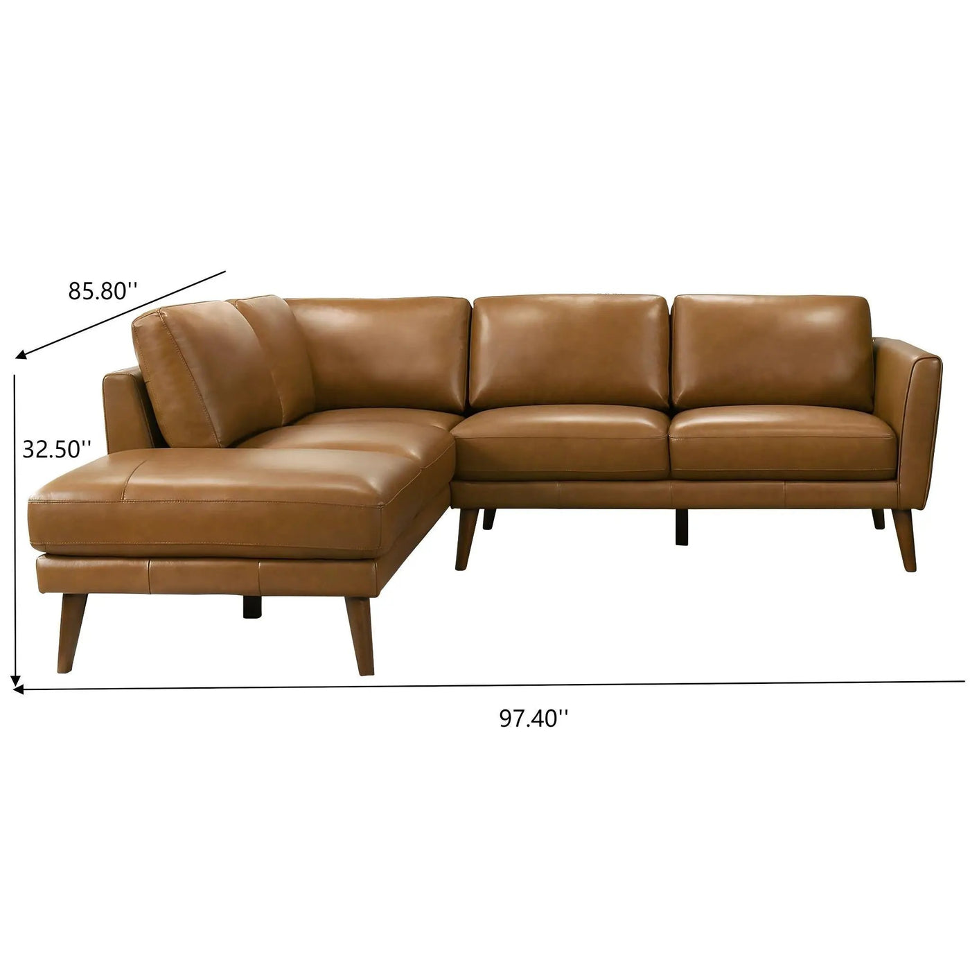 Benson - Sectional Sofa With Chaise by HouseOfZazla
