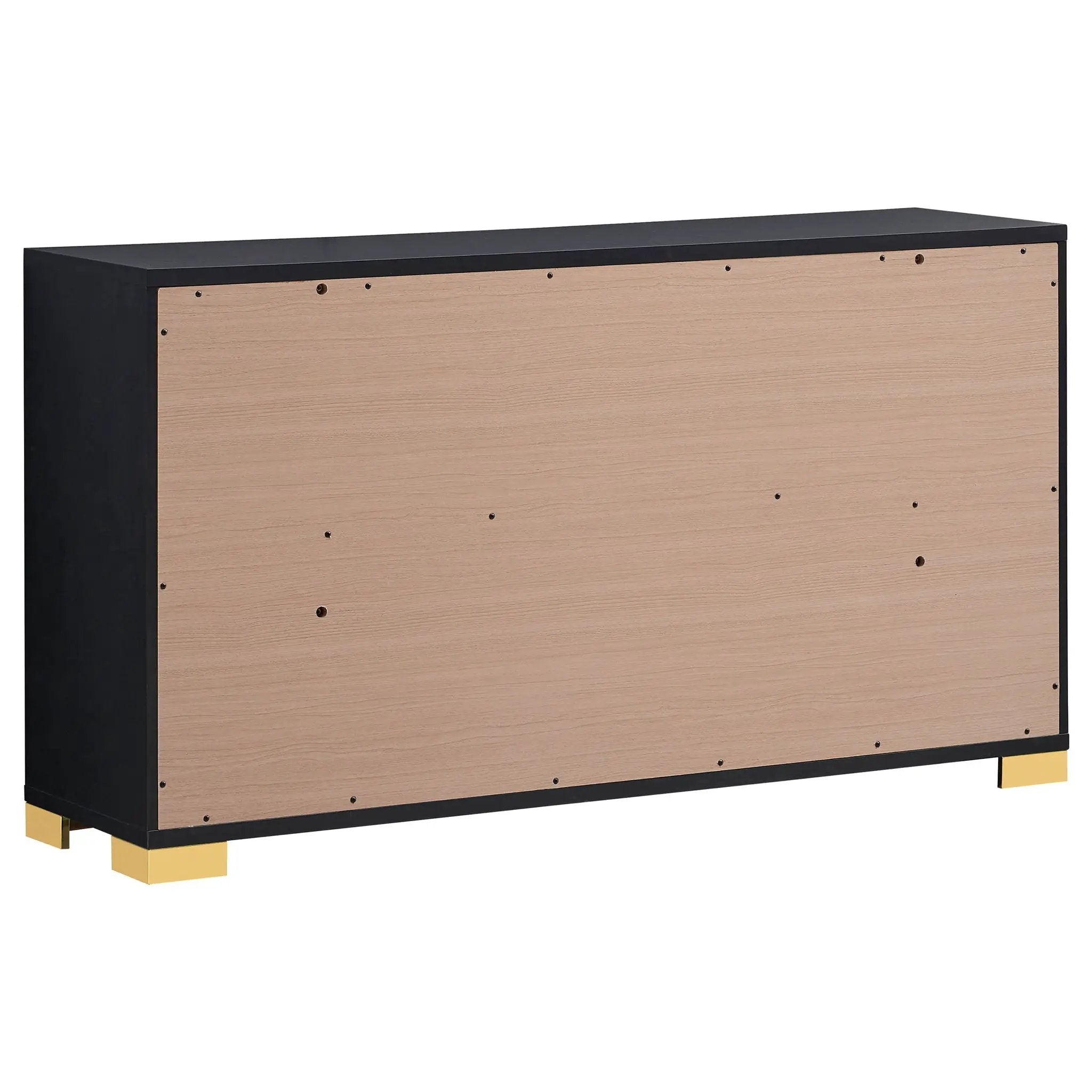 Marceline 6-drawer Dresser Black by Unique Piece Furniture