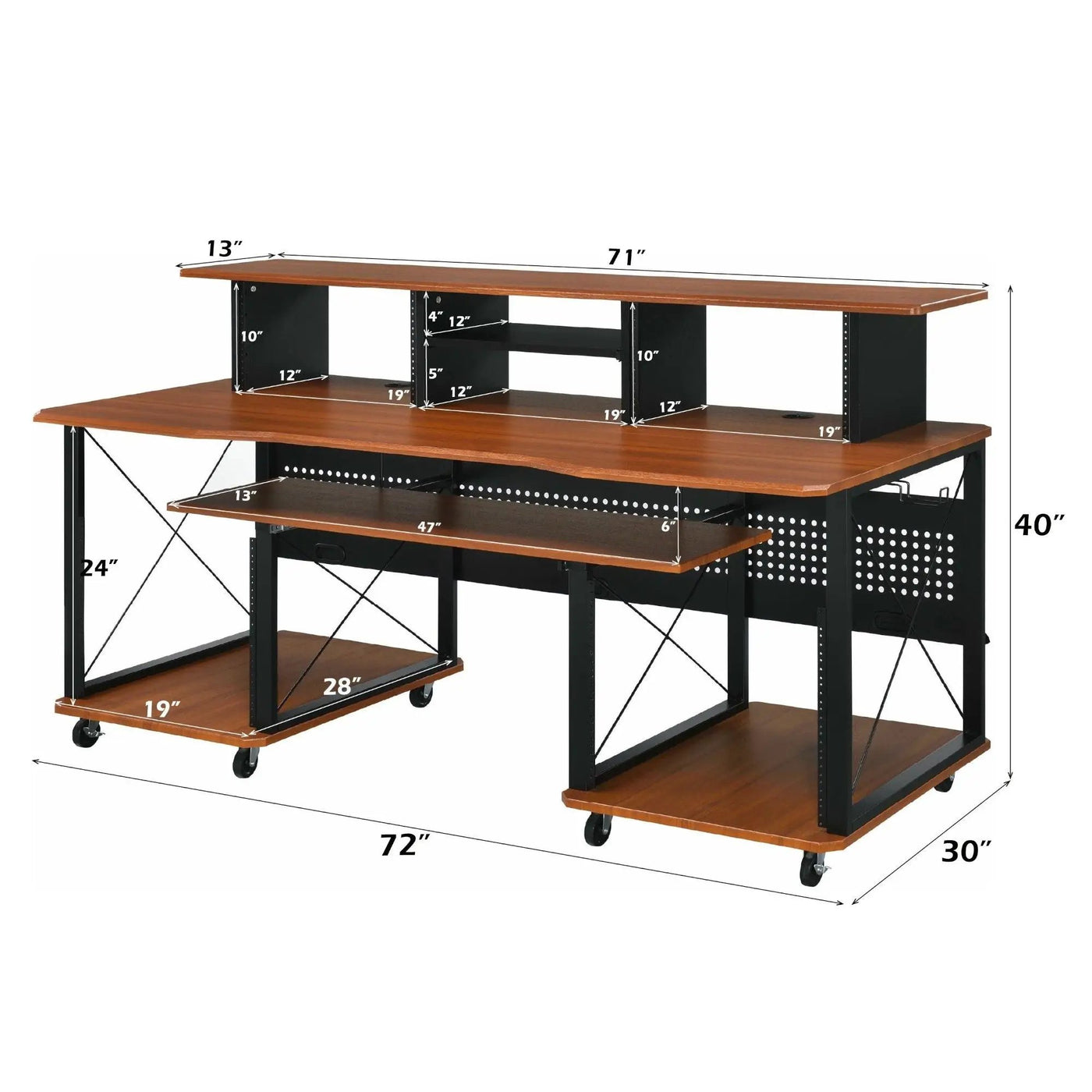 Megara - Music Desk, Multiple Storage by Unique Piece Furniture