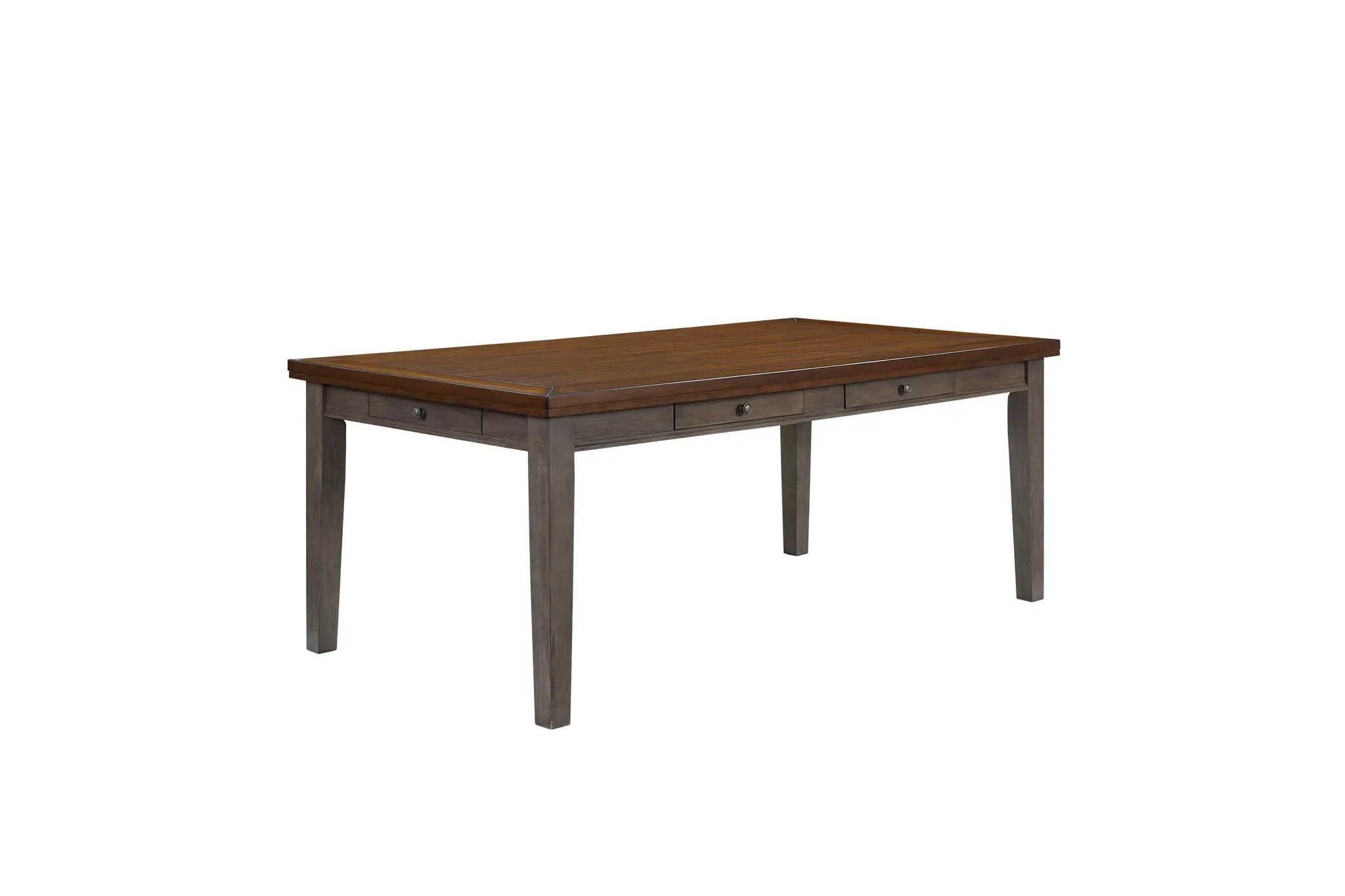 2 Tone 6 Drawer Dining Table - Gray by Unique Piece Furniture
