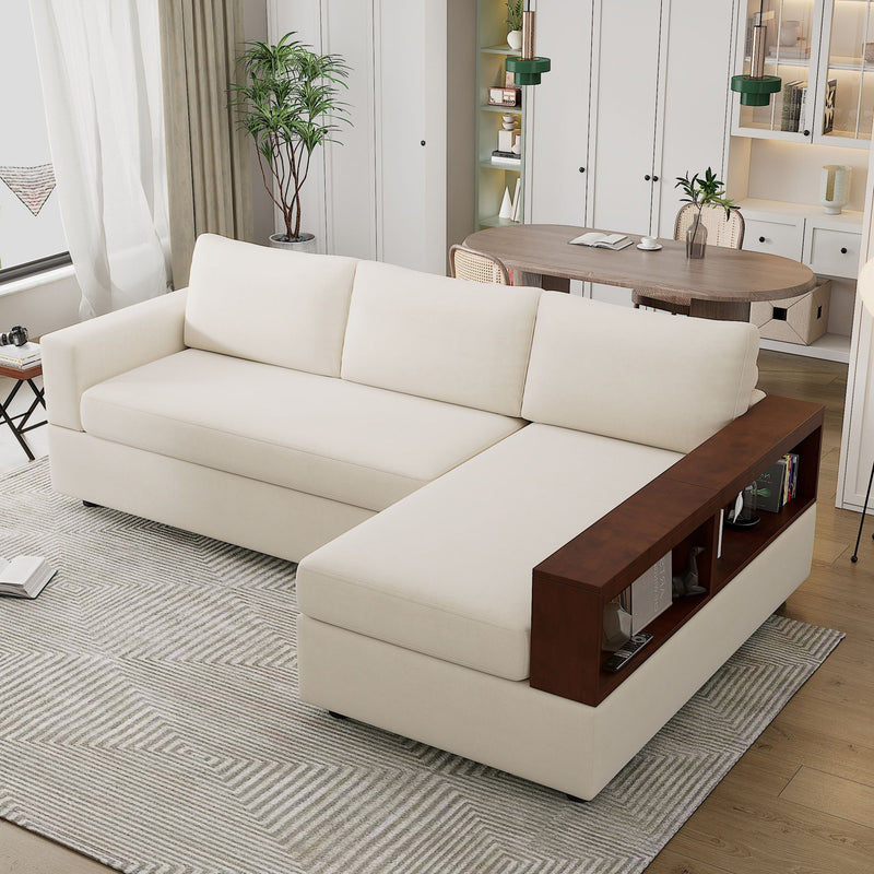 Sectional Sofa Upholstered Sofa Couch With Reversible Armrests For Living Room by HouseOfZazla