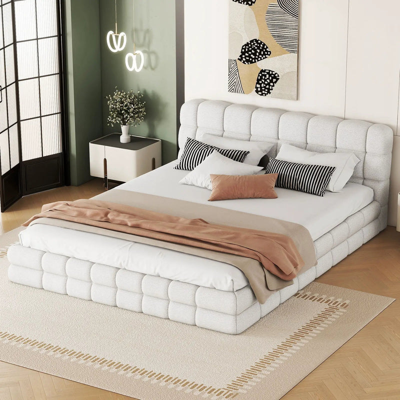 Upholstered Platform Bed With Headboard by Unique Piece Furniture