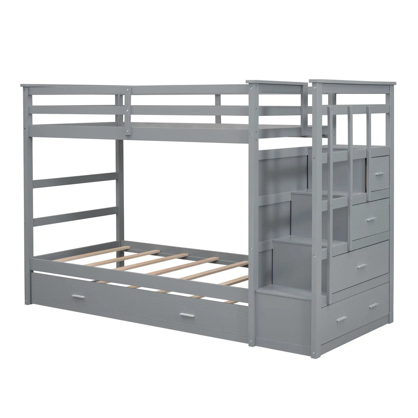 Bunk Bed With Trundle And Staircase by Unique Piece Furniture
