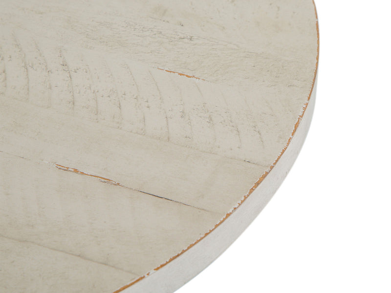 Bronwyn - Round Accent Table - Alabaster, photo 4 of 6
