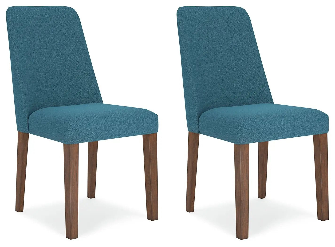Lyncott - Dining Uph Side Chair (Set of 2) - Blue / Brown by Unique Piece Furniture