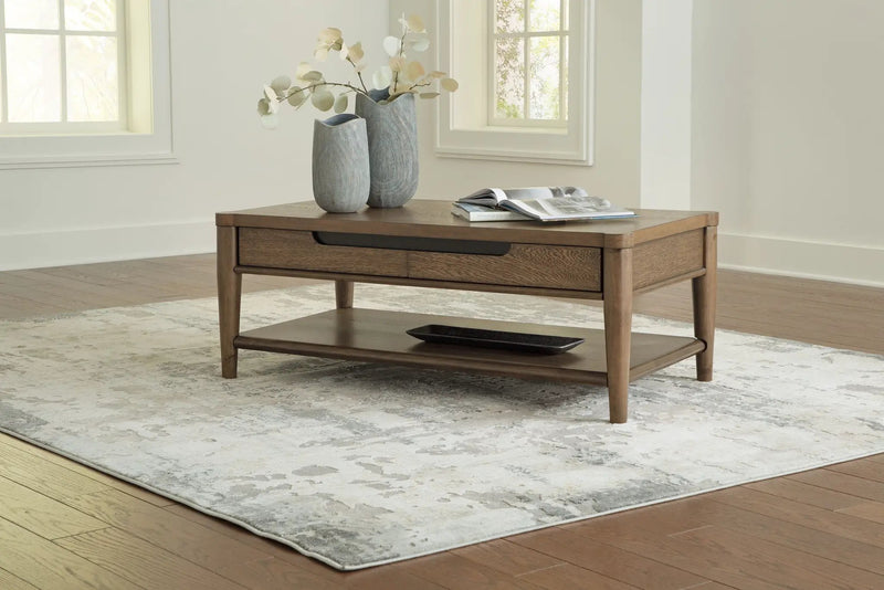 Roanhowe - Rectangular Cocktail Table - Brown by Unique Piece Furniture