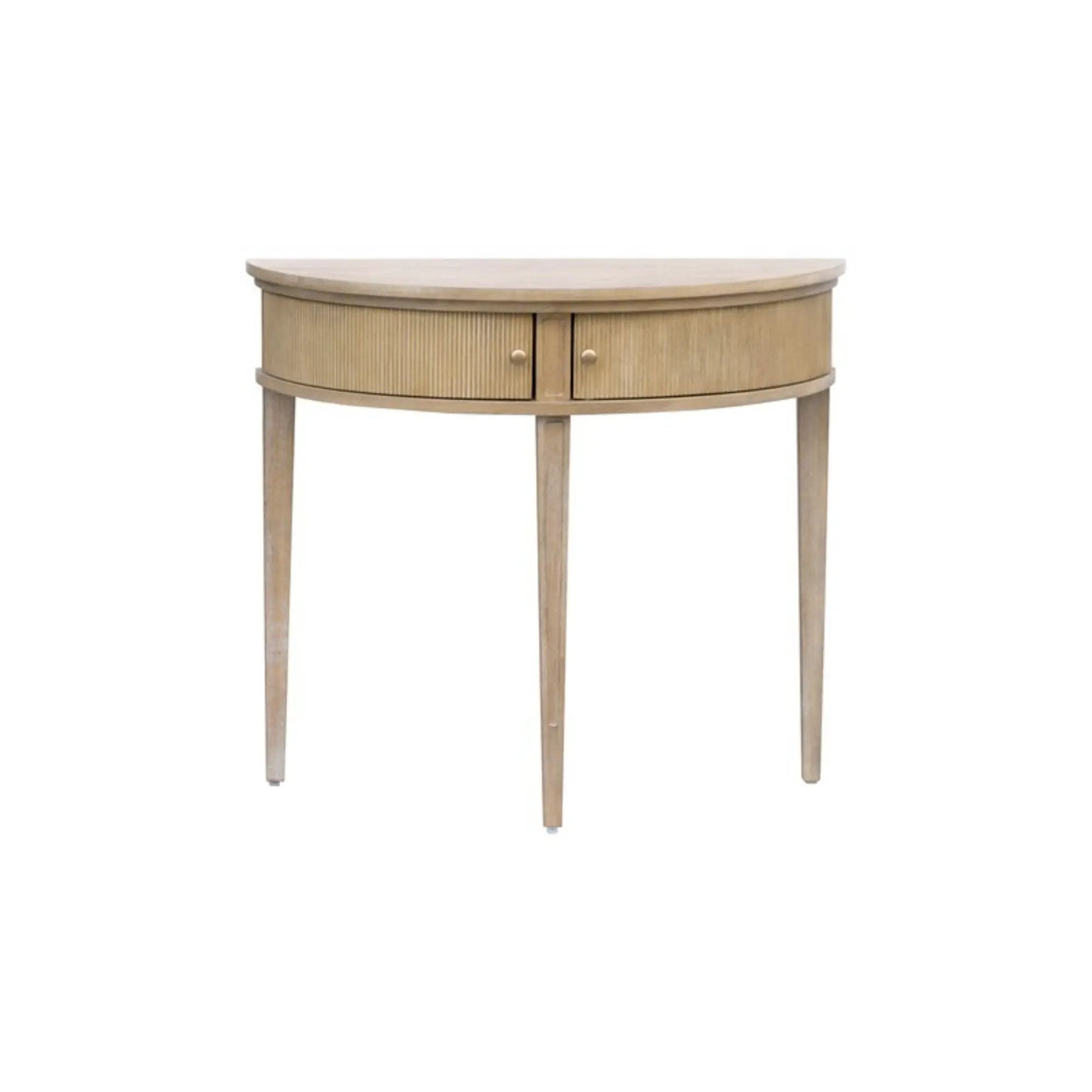 Vintage Inspired Storage Console Table With Fluted Doors by HouseOfZazla