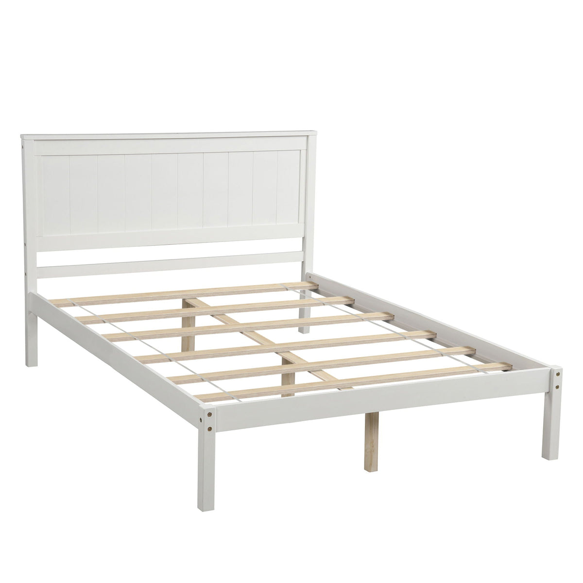 Platform Bed Frame with Headboard - Pine Wood, No Box Spring Needed, photo 39 of 40
