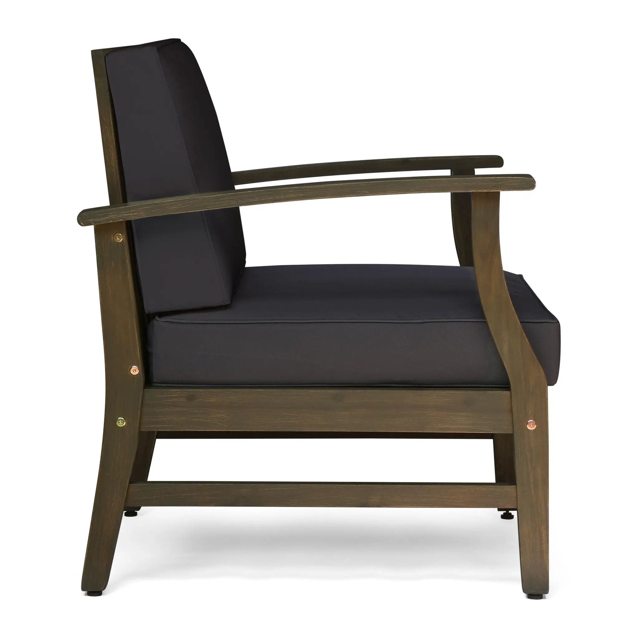 Perla Contemporary Club Chair with Water Resistant Cushion by HouseOfZazla