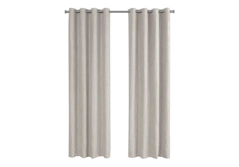 2 Pieces Set, Curtain Panel, Room Darkening, Grommet, Contemporary & Modern by Unique Piece Furniture