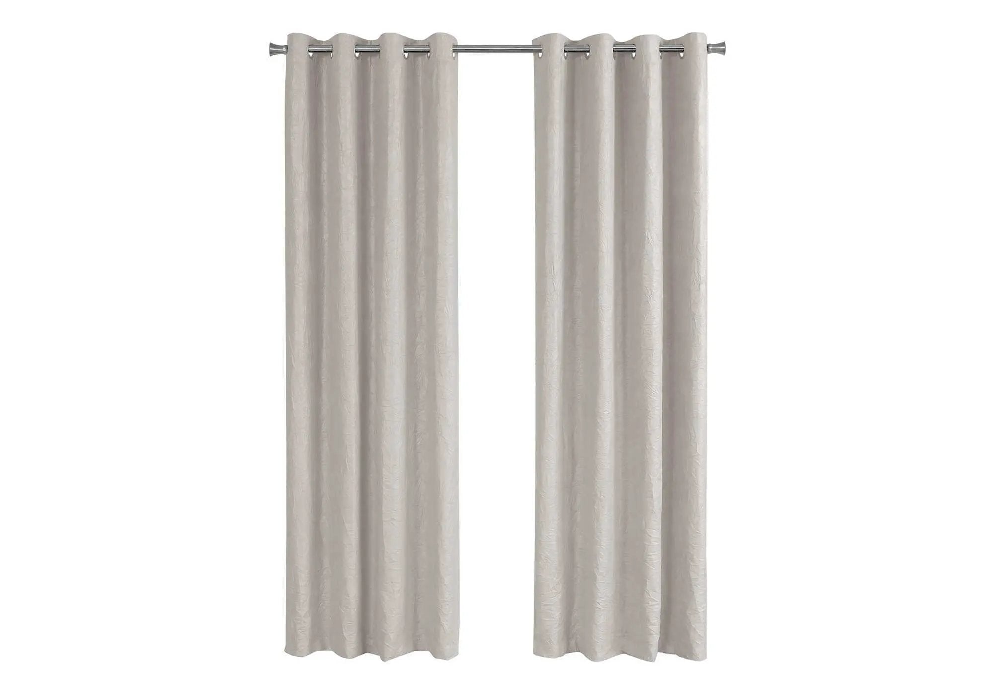 2 Pieces Set Room Darkening Curtain Panels with Grommet - Contemporary Style by HouseOfZazla