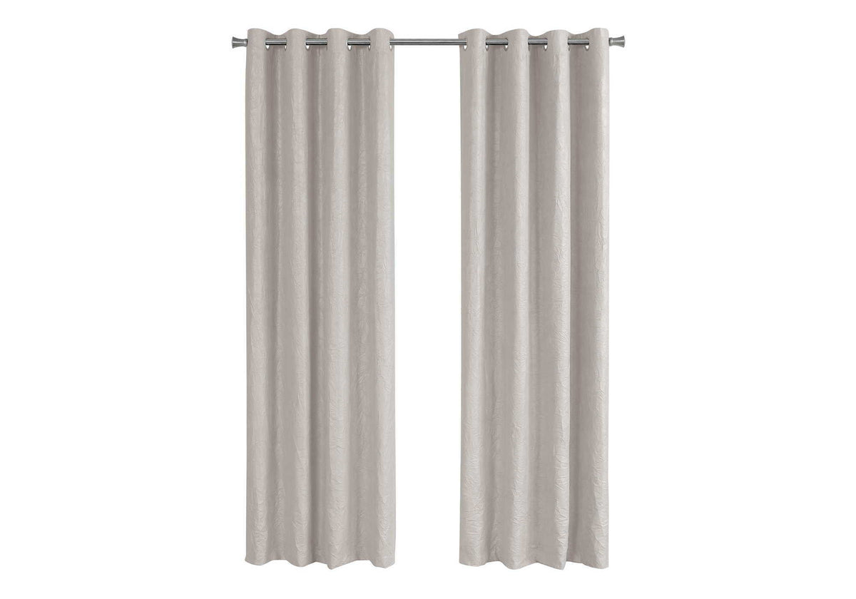 2 Pieces Set Room Darkening Curtain Panels with Grommet - Contemporary Style, photo 7 of 40