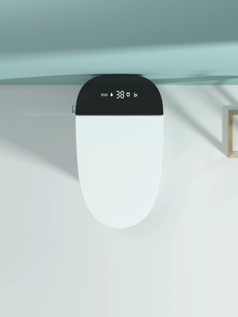 Smart Toilet with Bidet Built In, Heated Seat, Auto Flush, and LED Display by HouseOfZazla