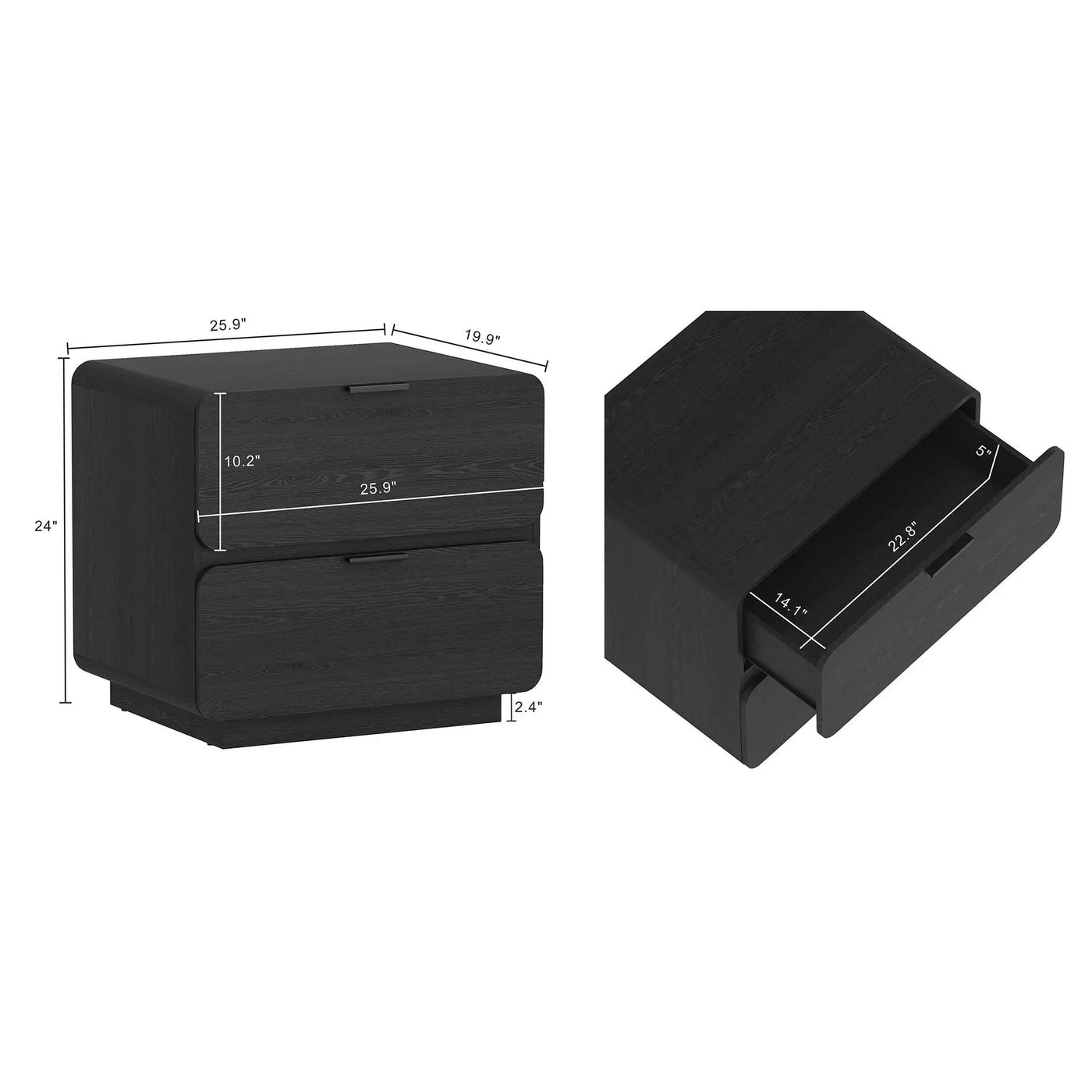 Chrystie - Modern Nightstand by HouseOfZazla