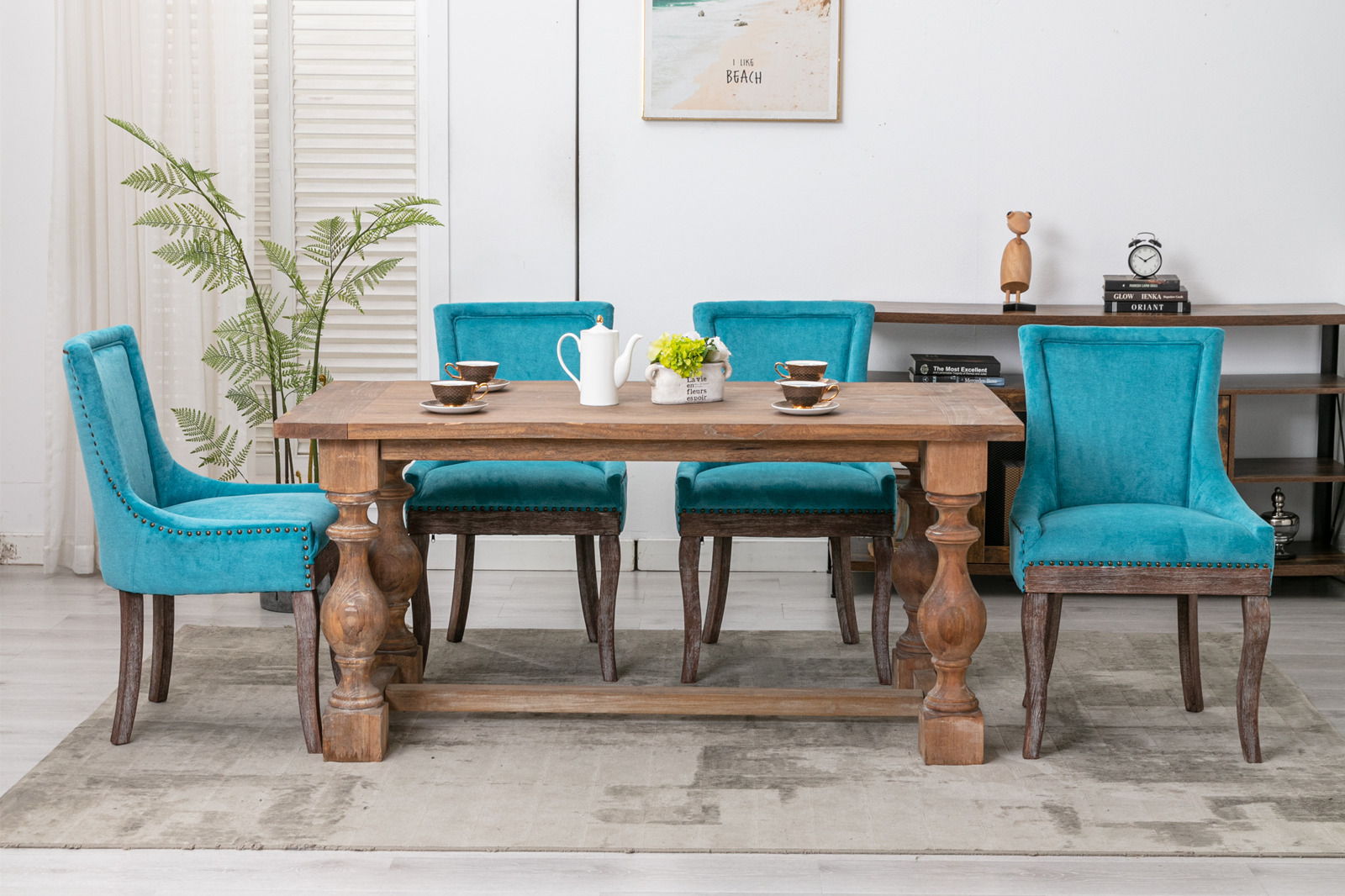 Ultra - Side Dining Chair, Nail Head (Set of 2) by HouseOfZazla