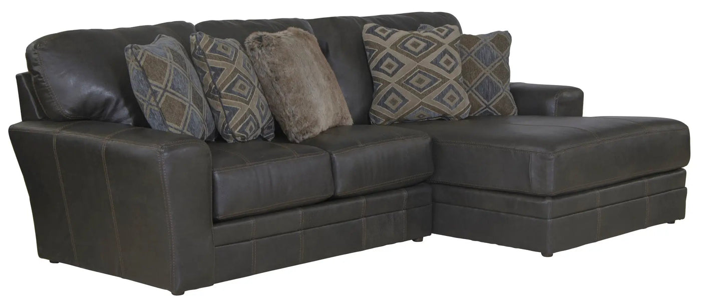Denali - Italian Leather Match Sectional by Unique Piece Furniture