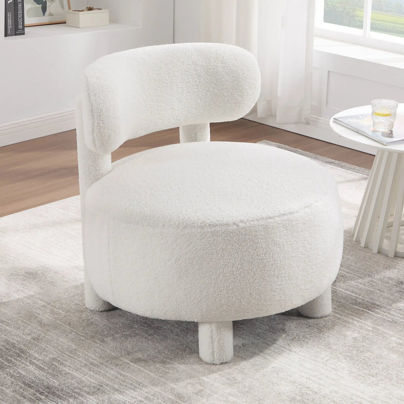 Teddy Fabric Armless Accent Chair by HouseOfZazla