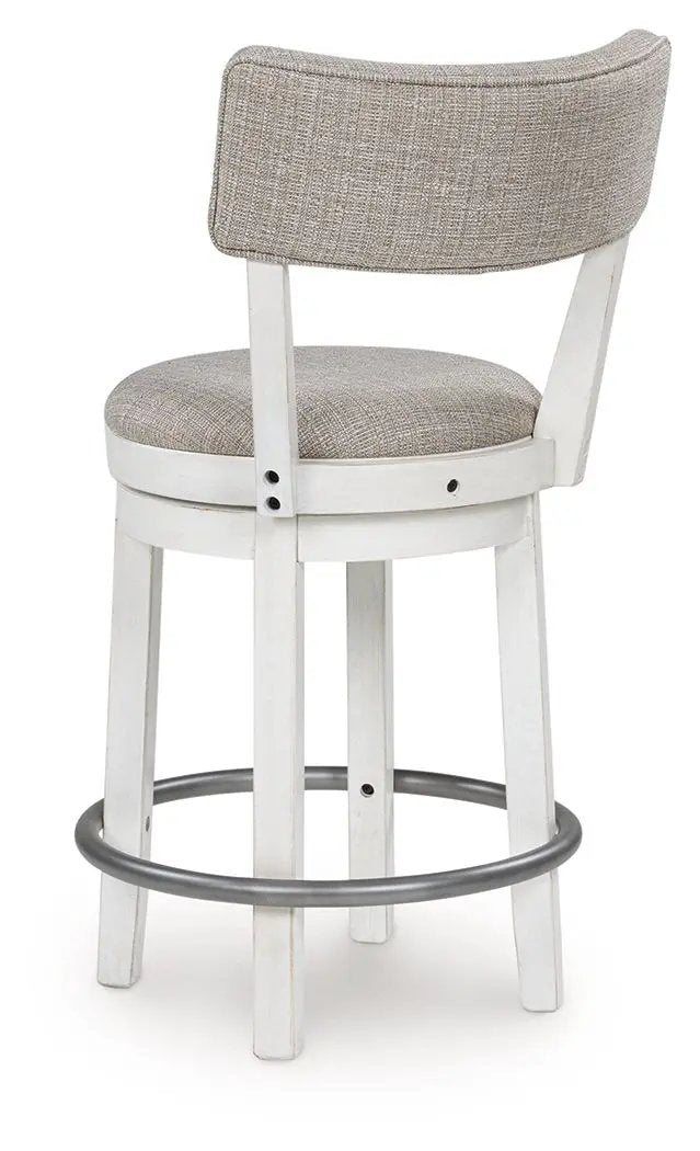 Robbinsdale - Upholstered Swivel Barstool (Set of 2) - Antique White by Unique Piece Furniture
