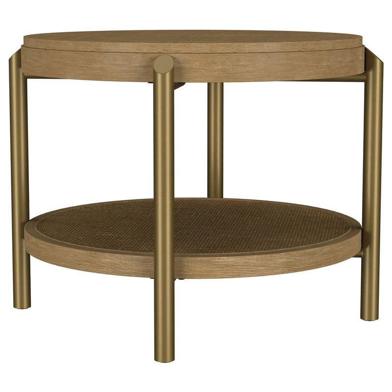 Arini 3-piece Round Coffee and End Table Set Sand Wash by Unique Piece Furniture
