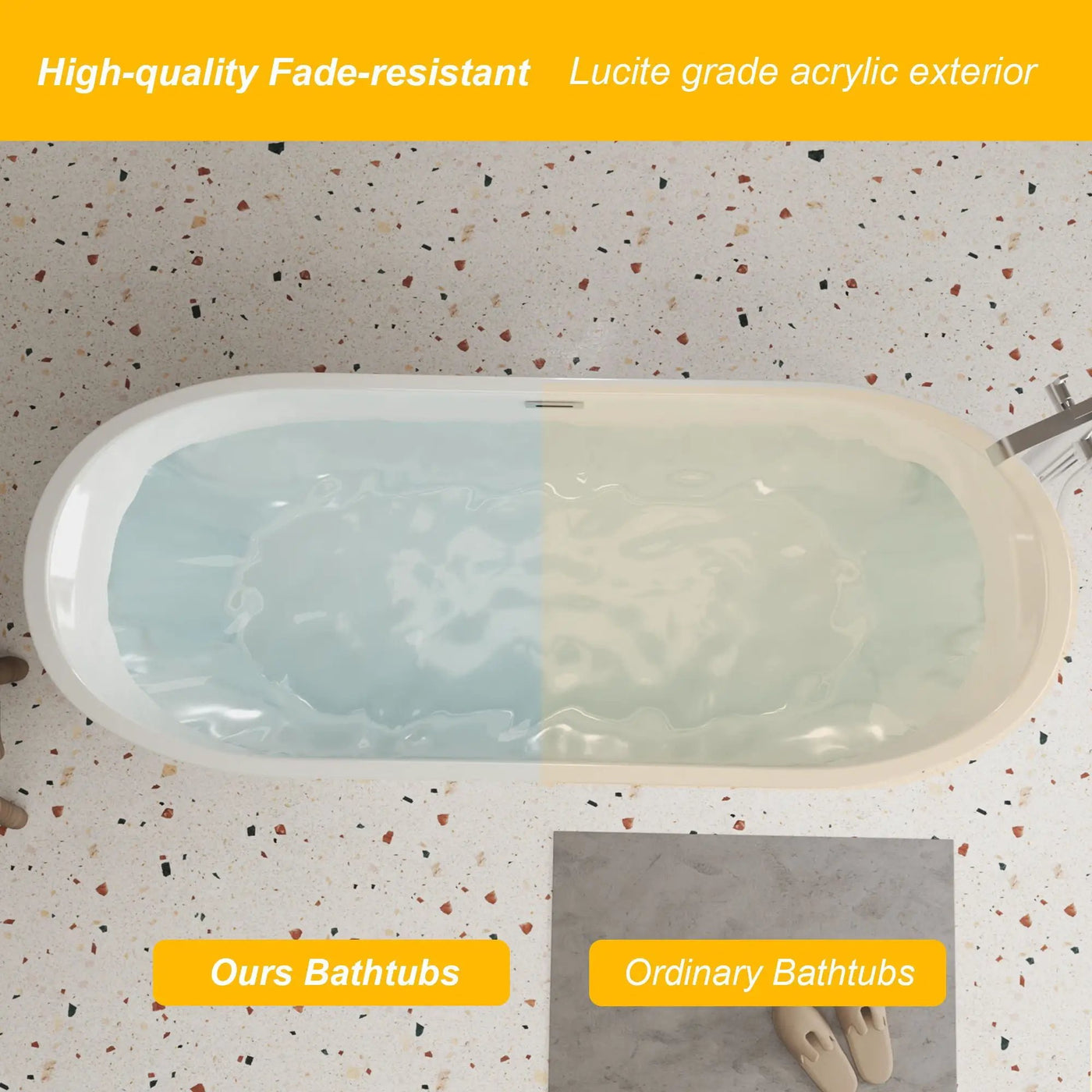 Freestanding Bathtub With Diamond Pattern Design by HouseOfZazla