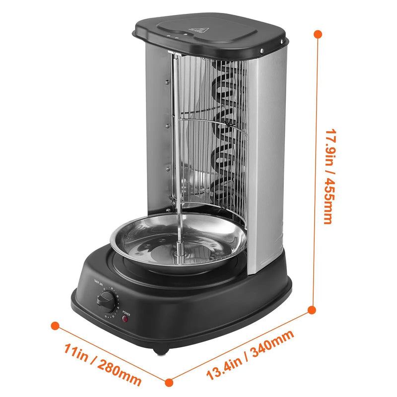 Stainless Steel Shawarma Grill Machine Vertical Gyro Rotisserie Doner by HouseOfZazla