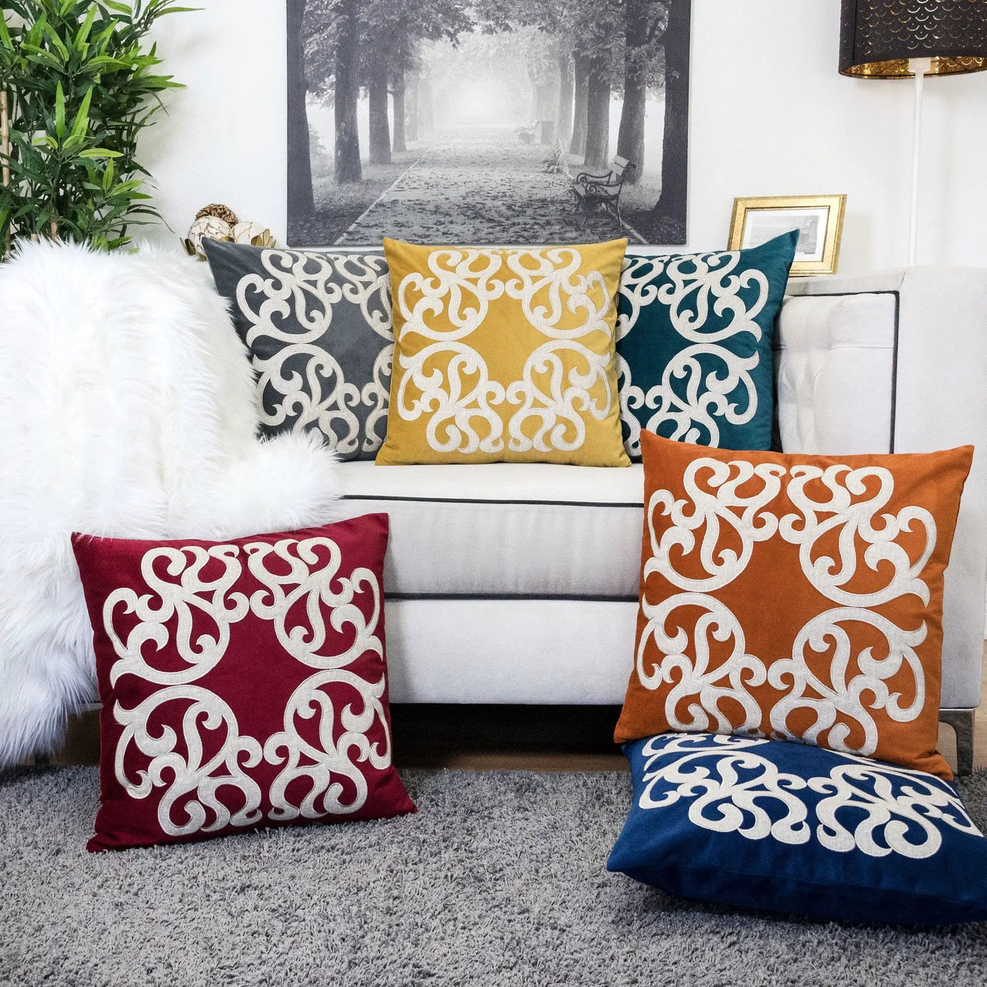 Dora - Pillow Cover With Matching Back by HouseOfZazla