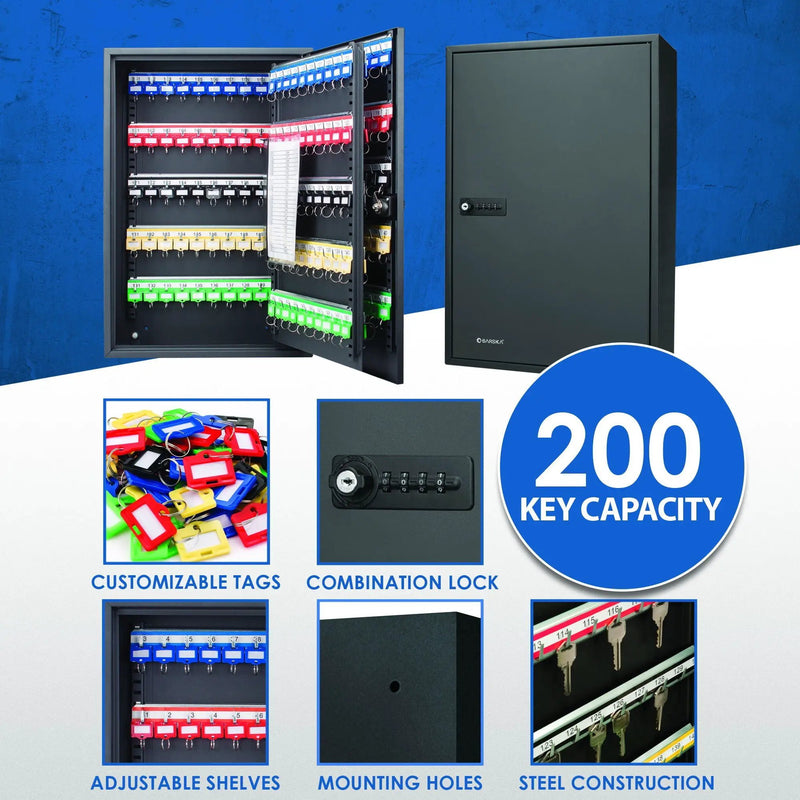 Adjustable Key Cabinet With Combination Lock by Unique Piece Furniture