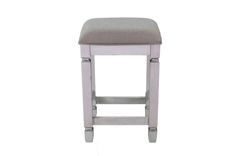 Console Table With 4 Stools - Antique White by HouseOfZazla