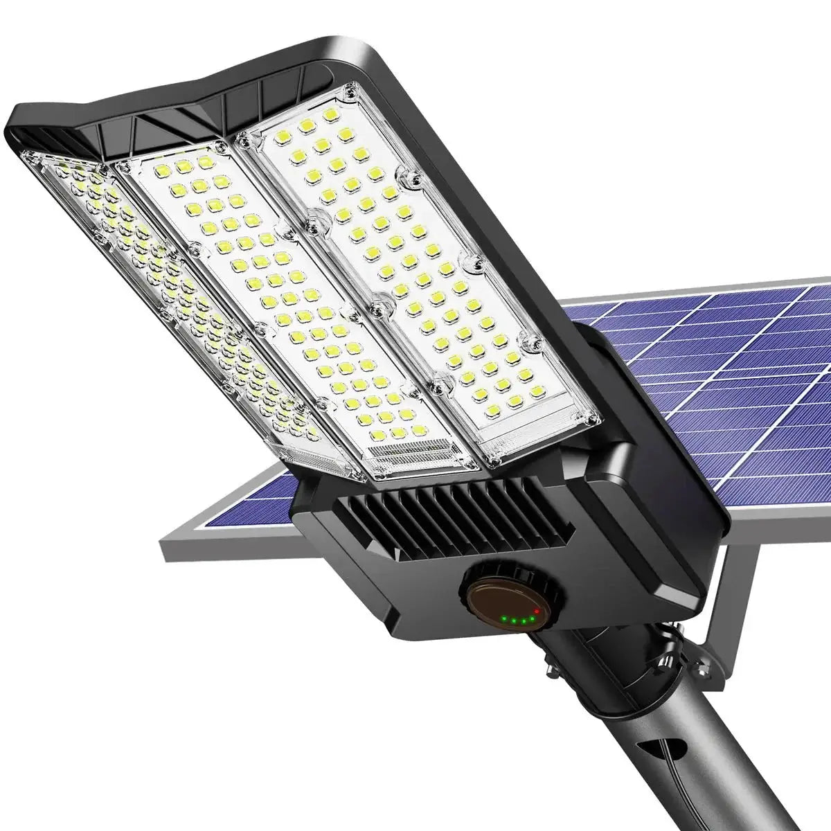 9500W Aluminum Solar Street Lights Outdoor, 500000LM High Powered Commercial Parking Lot Lights 6500K Dusk to Dawn with Remote by Outdoor Solar Outlet