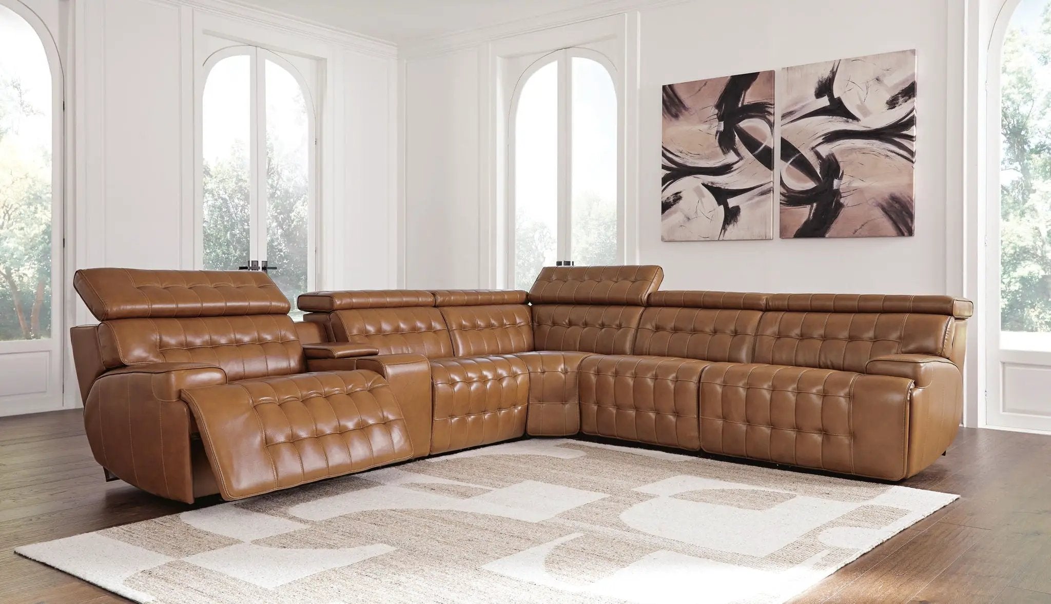 Temmpton - Power Reclining Sectional by Unique Piece Furniture