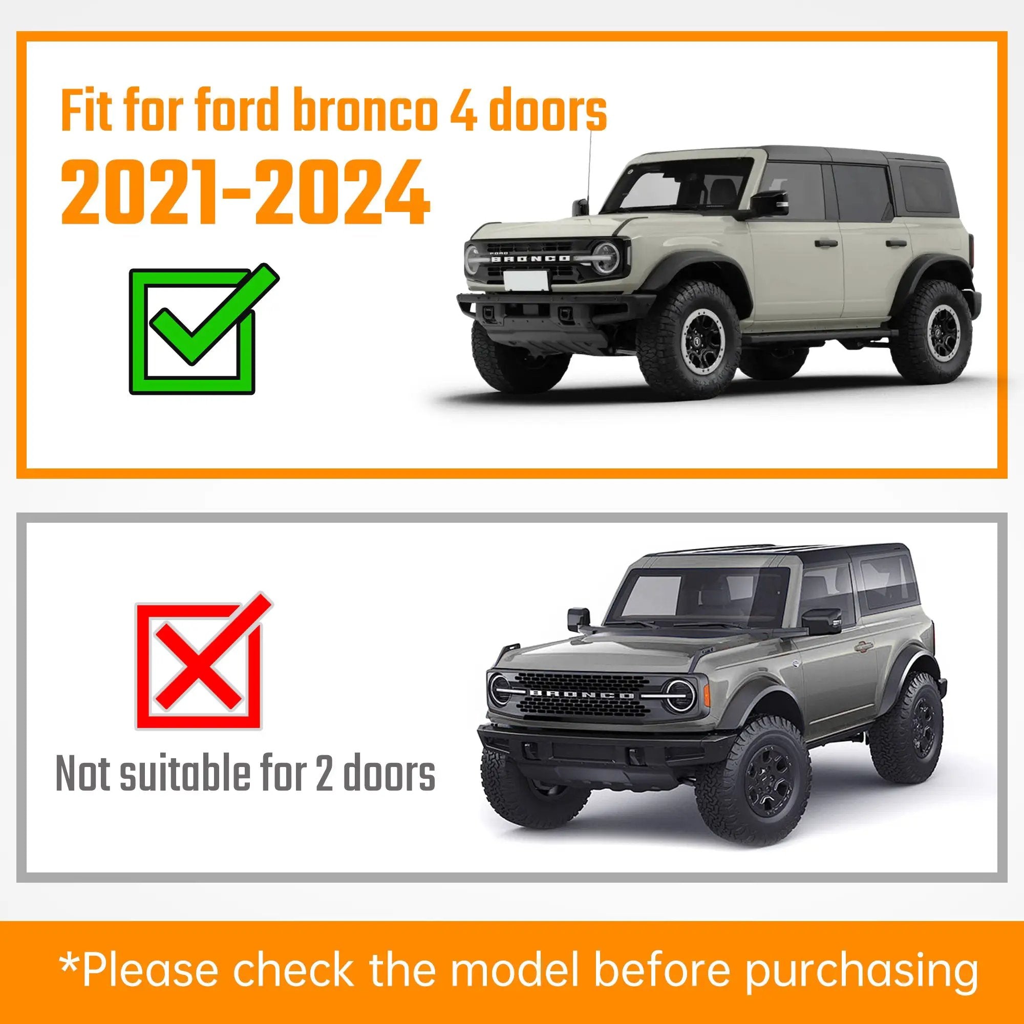 Running Boards for Ford Bronco 4 Door (2021-2026) by HouseOfZazla
