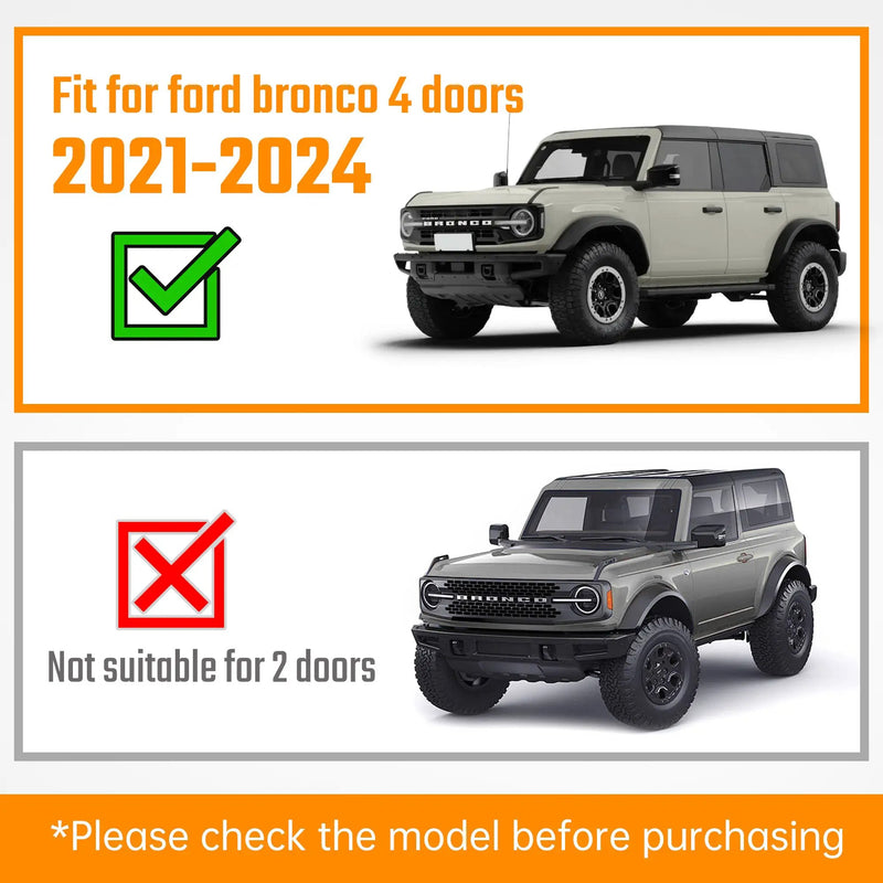Running Boards for Ford Bronco 4 Door (2021-2026) by HouseOfZazla