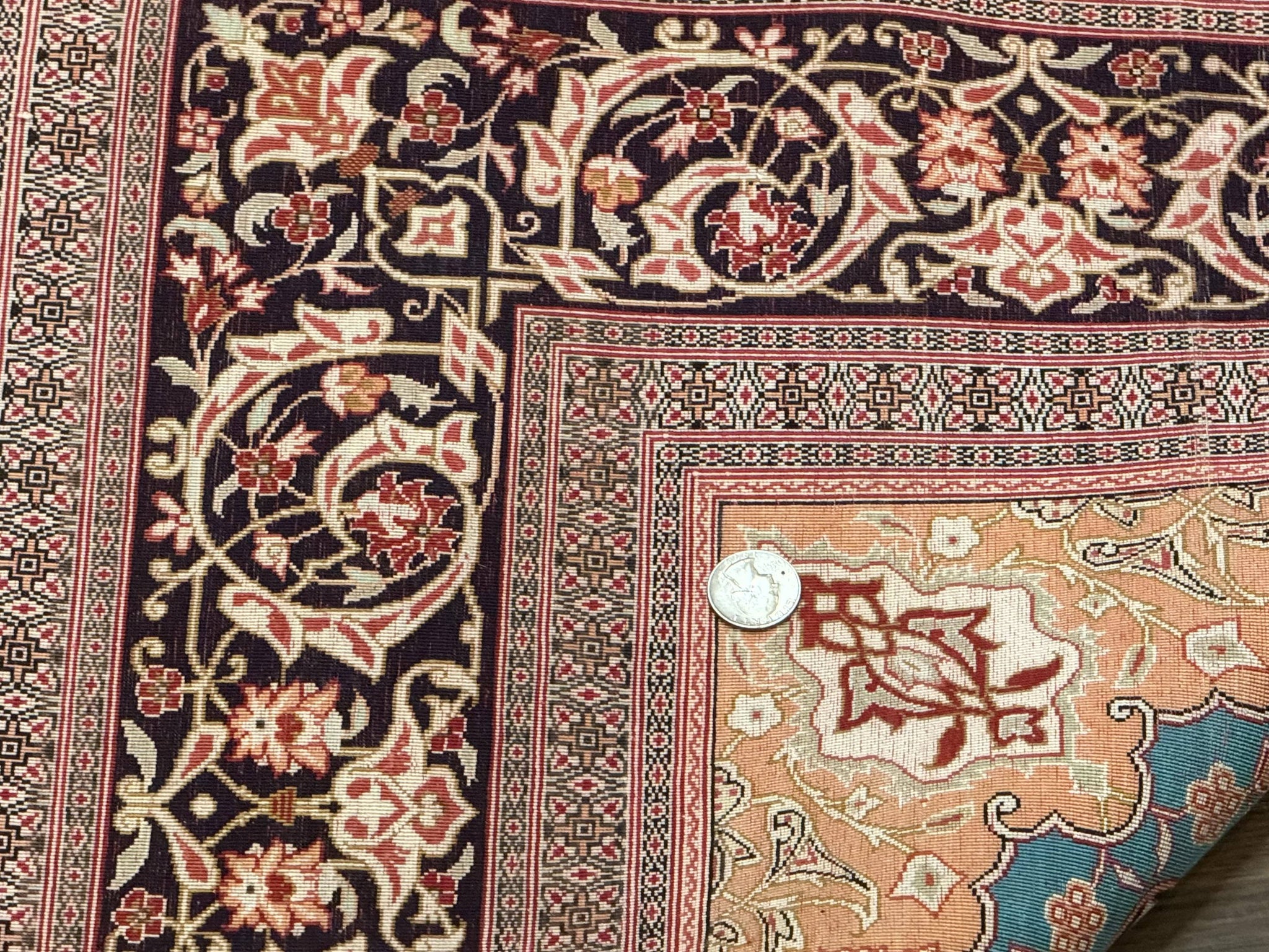 Magnificent Persian Qum Silk Rug 3x5, Exceptionally Fine 780 KPSI, Signed, Rare by Jewel Rugs