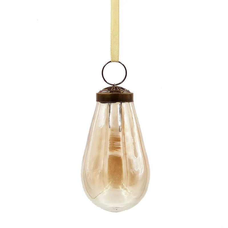 Luster Tear Drop Ornament, Glass Decorative Hanging Christmas Tree Ornaments For Holiday Party Decorations (Set of 12) by Unique Piece Furniture