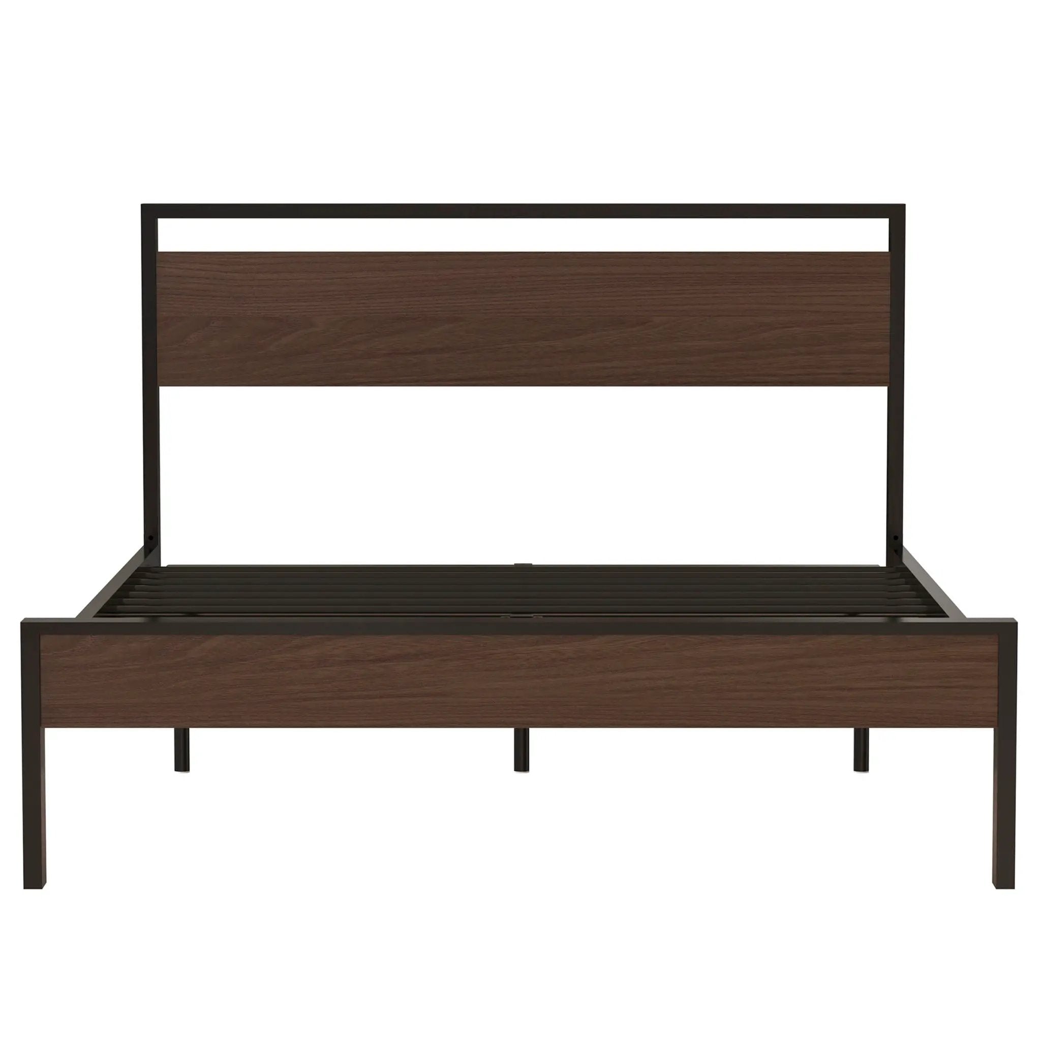 Ceres - Metal Bed With Wood Headboard & Footboard by Unique Piece Furniture