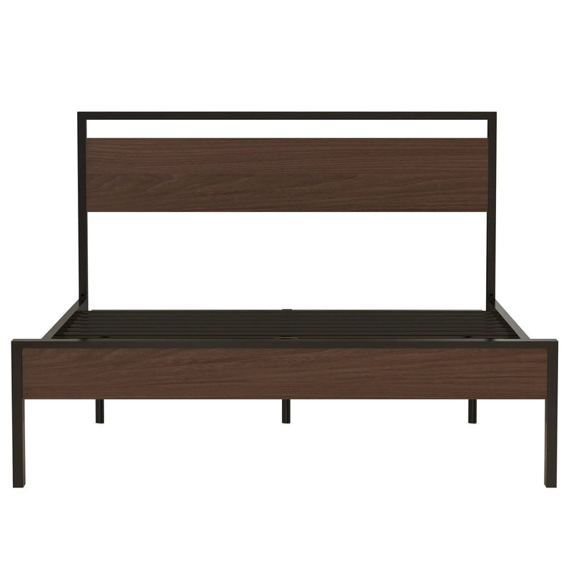 Ceres - Metal Bed With Wood Headboard & Footboard by Unique Piece Furniture