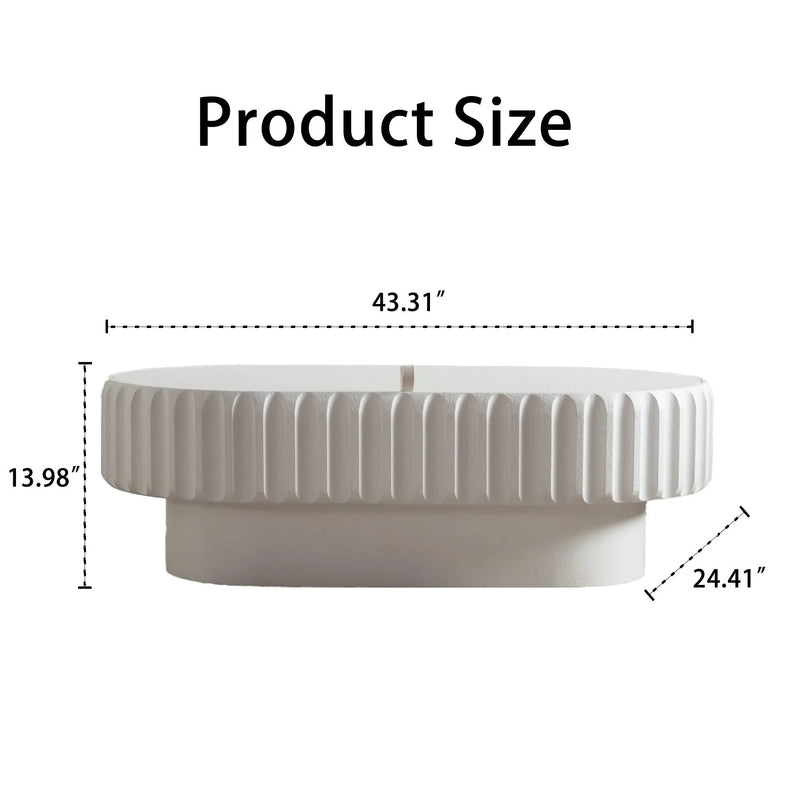 Fluted Storage Table with Lift-Off Lid by HouseOfZazla