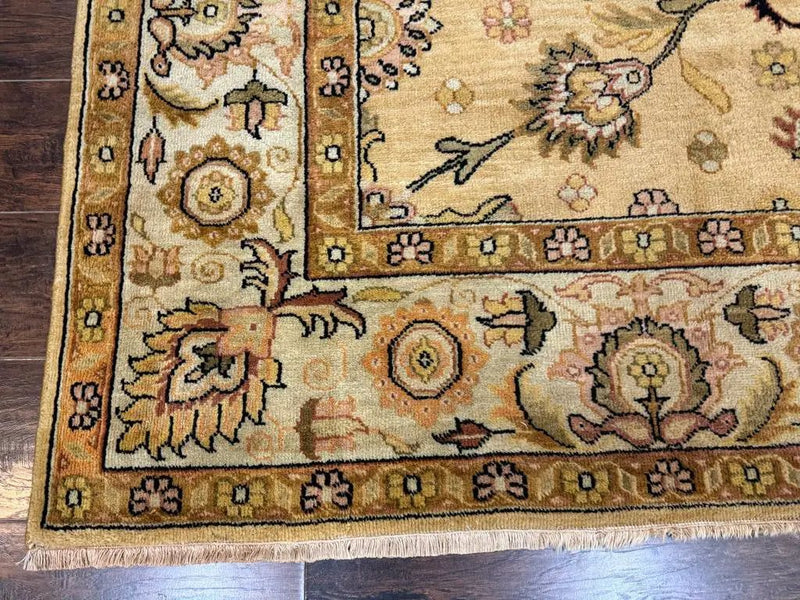 Turkish Oushak Rug 8x10, Vintage Wool Carpet by Jewel Rugs
