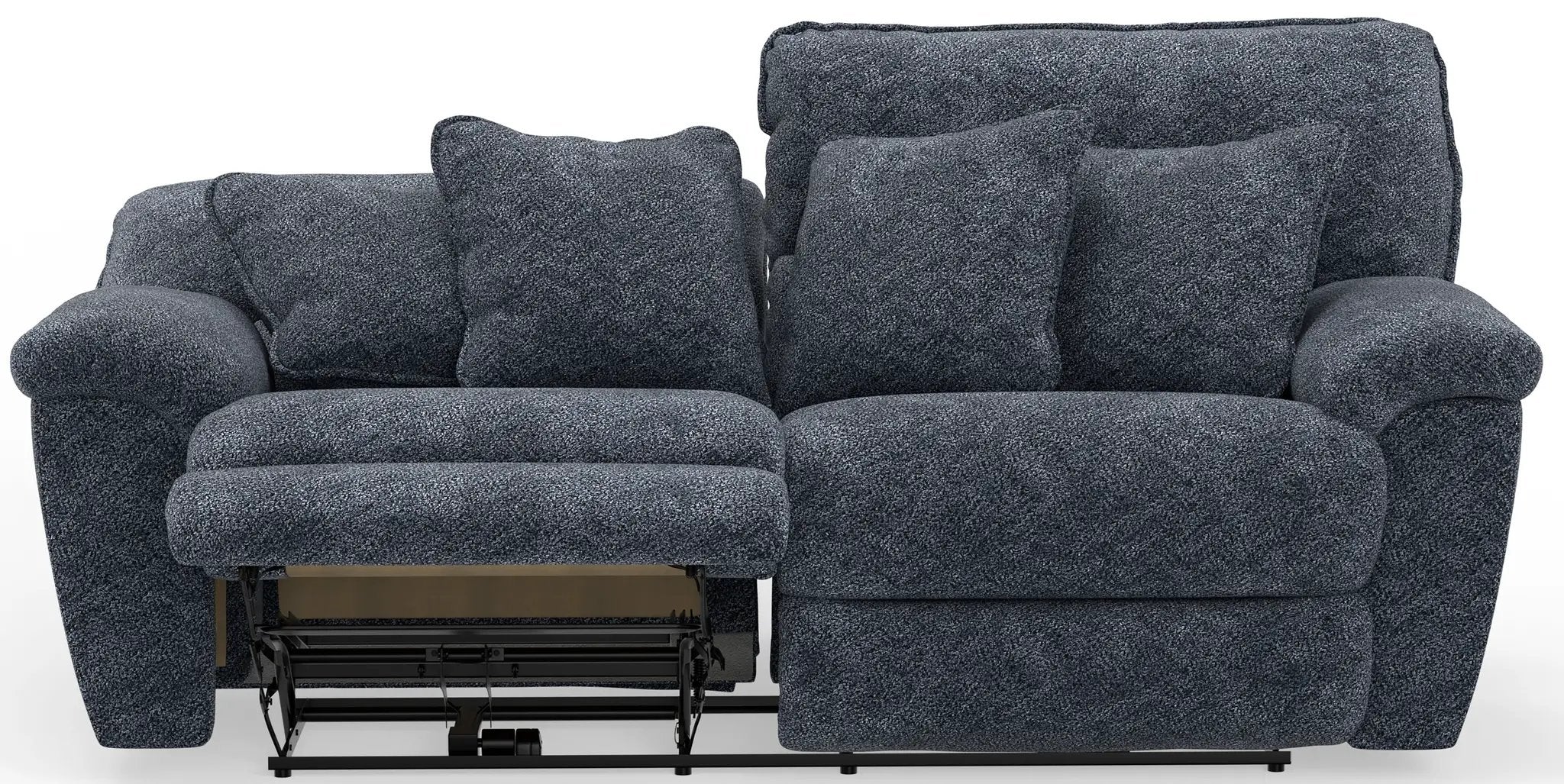 Paxon - Deep Seat Power Reclining Sofa With Power Adjustable Headrest - Smoke by Unique Piece Furniture