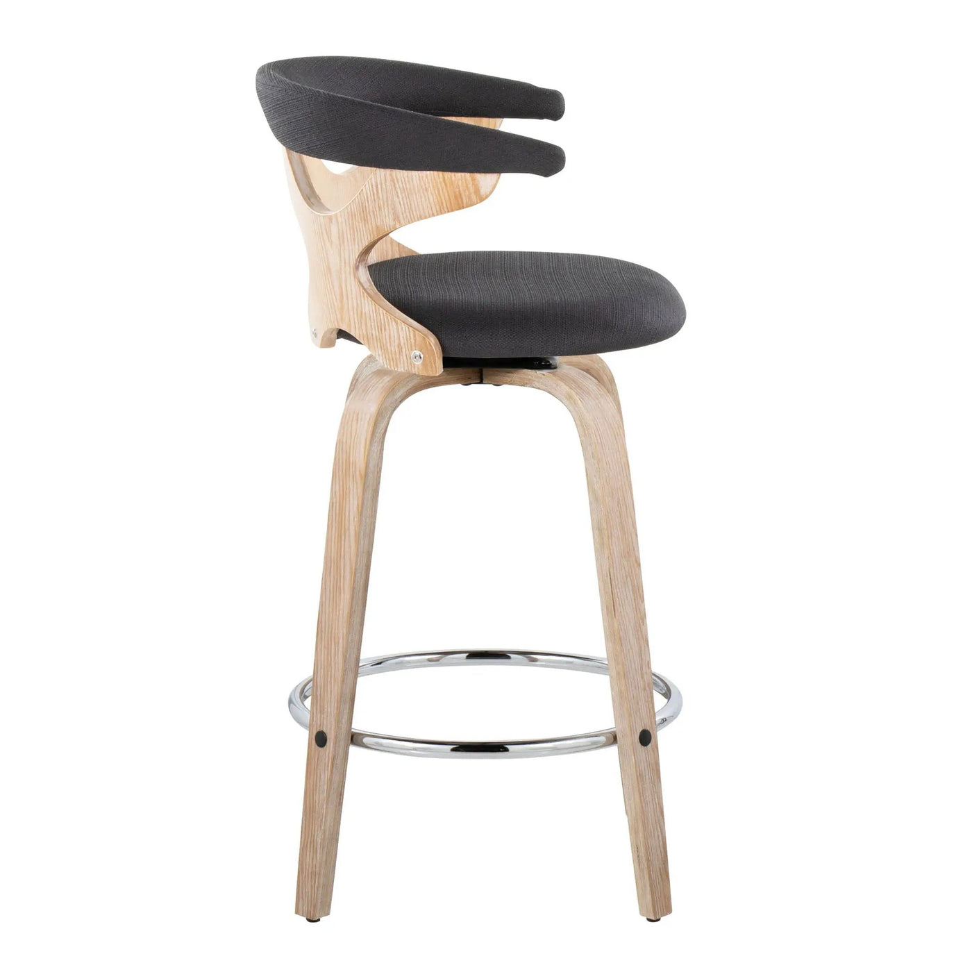 Gardenia - Mid Century Modern Fixed Height Counter Stool With Swivel (Set of 2) by HouseOfZazla
