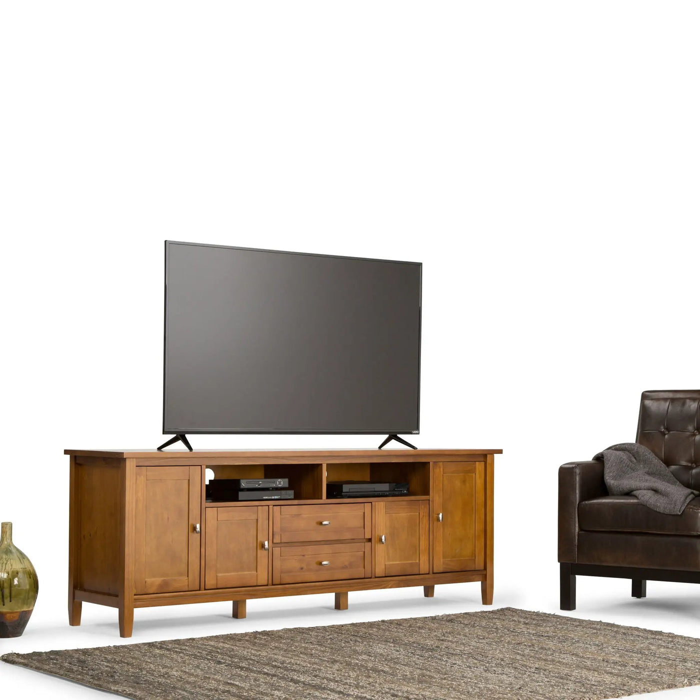 Warm Shaker - TV Media Stand, Handcrafted by Unique Piece Furniture