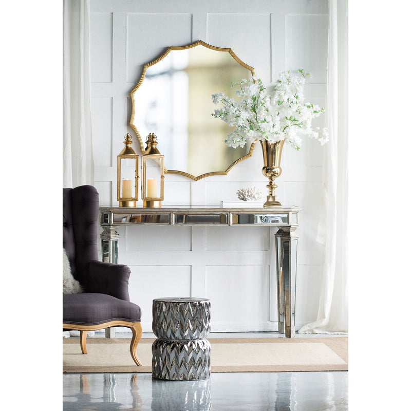 Round Sunburst Wall Mirror With Wall Decor, photo 8 of 11