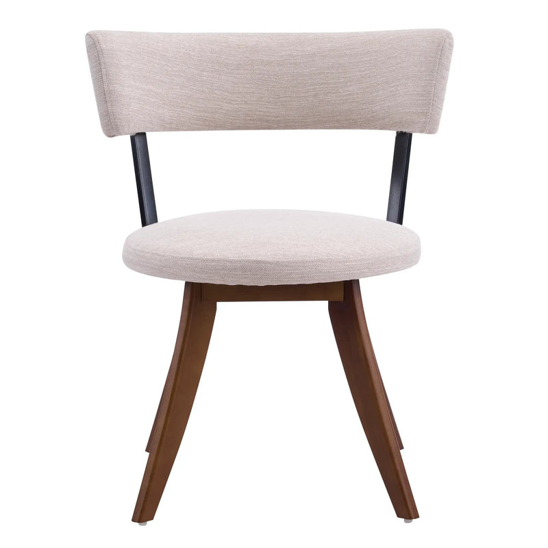 Modern Upholstered Dining Chairs with Curved Back by HouseOfZazla