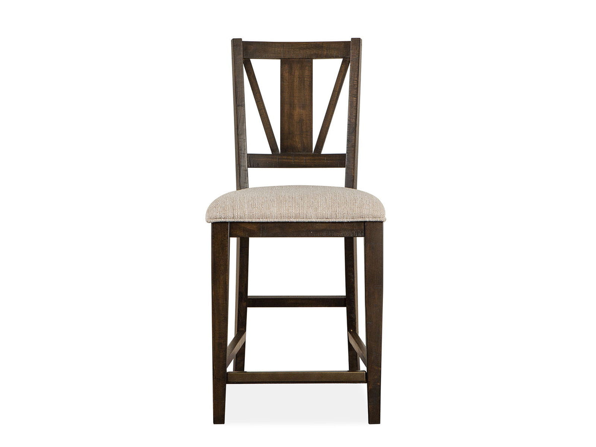 Westley Falls - Counter Chair With Upholstered Seat (Set of 2) - Graphite, photo 4 of 7
