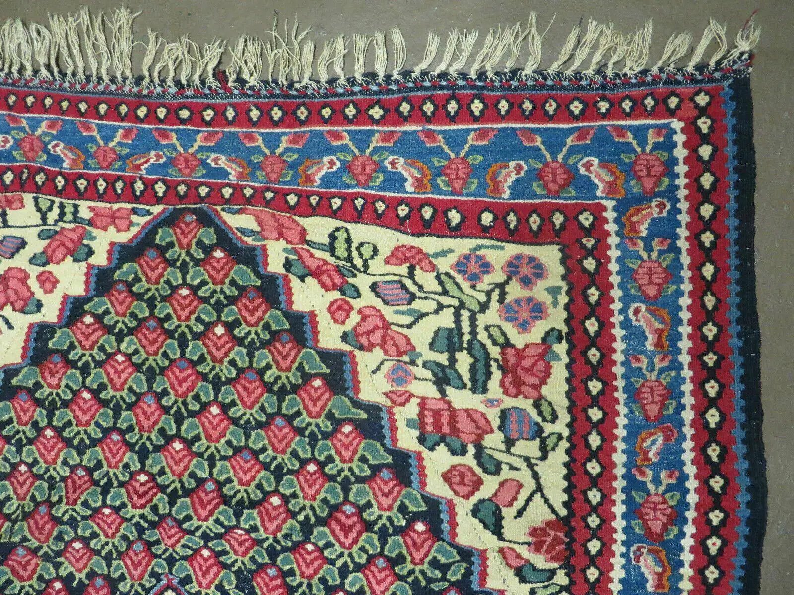 4' X 6' Vintage Handmade Turkish Flat weave Rug Tribal by Jewel Rugs