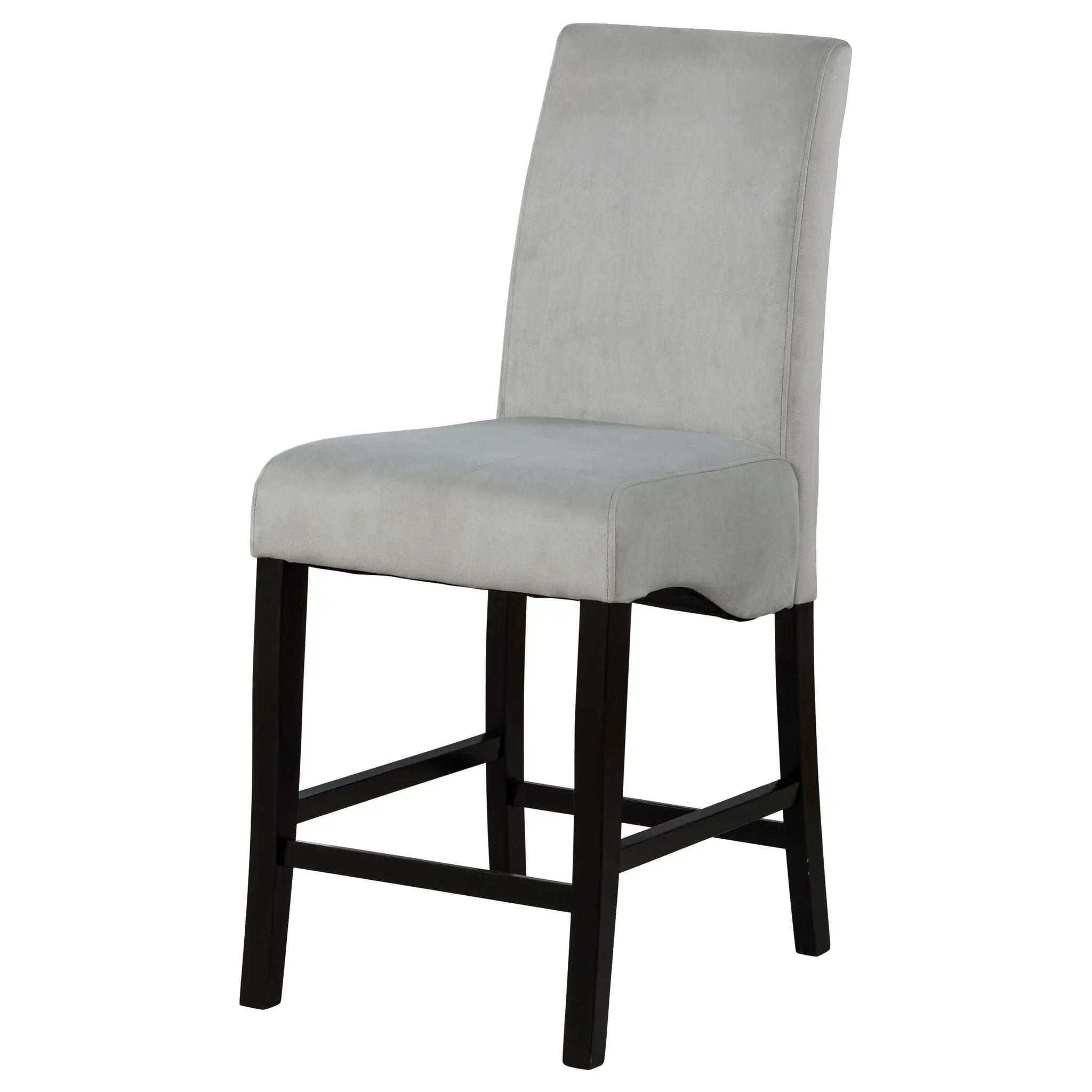 Stanton Velvet Upholstered Counter Chair Grey (Set of 2) by Unique Piece Furniture