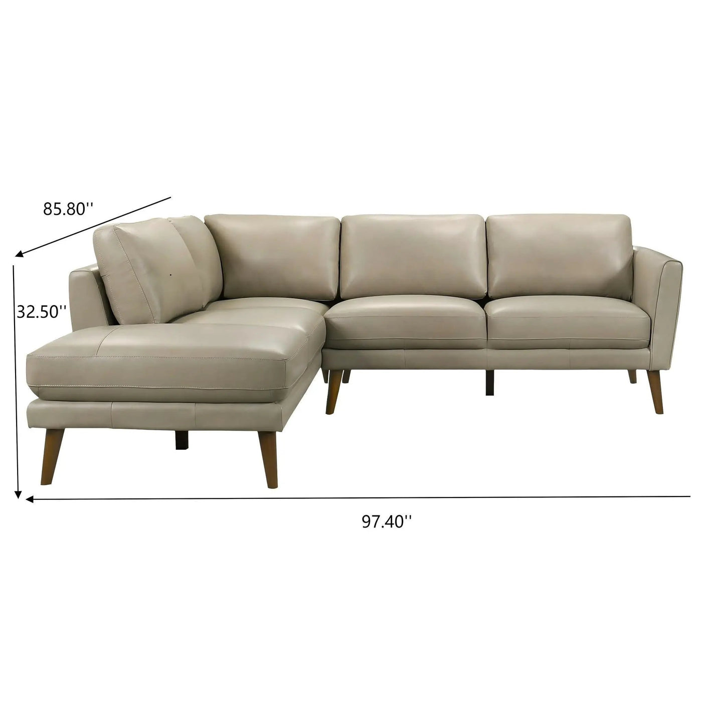 Benson - Sectional Sofa With Chaise by HouseOfZazla